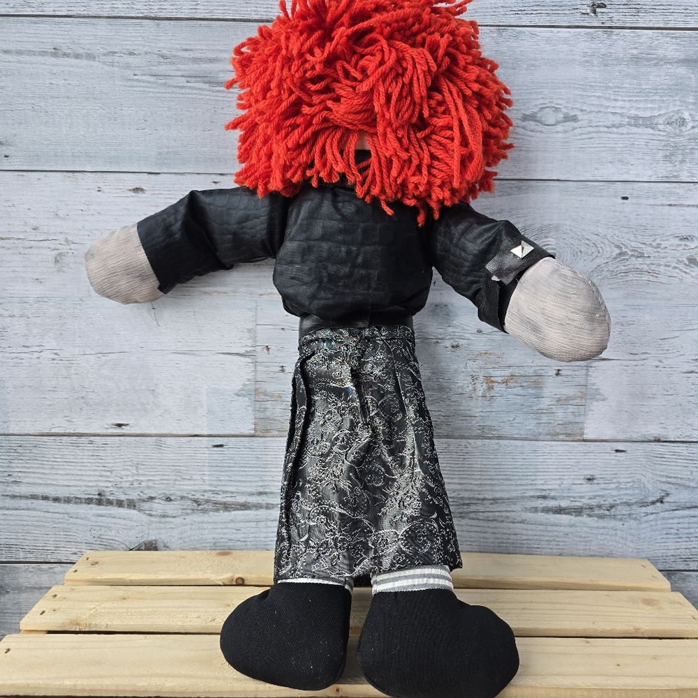 Creepy Gothic Style Rag Doll Plush Demonic Halloween 18" - Picture 6 of 9